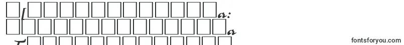 フォントCorridacttRegular – ベンガル文字